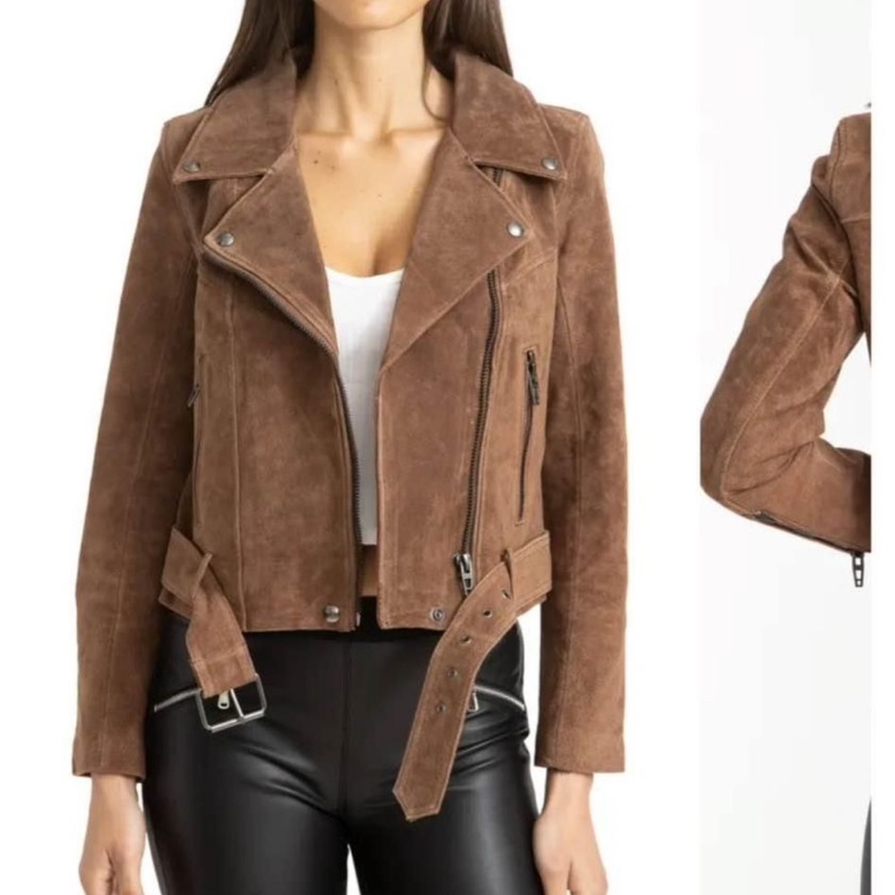 Blank NYC Suede moto Jacket size Small